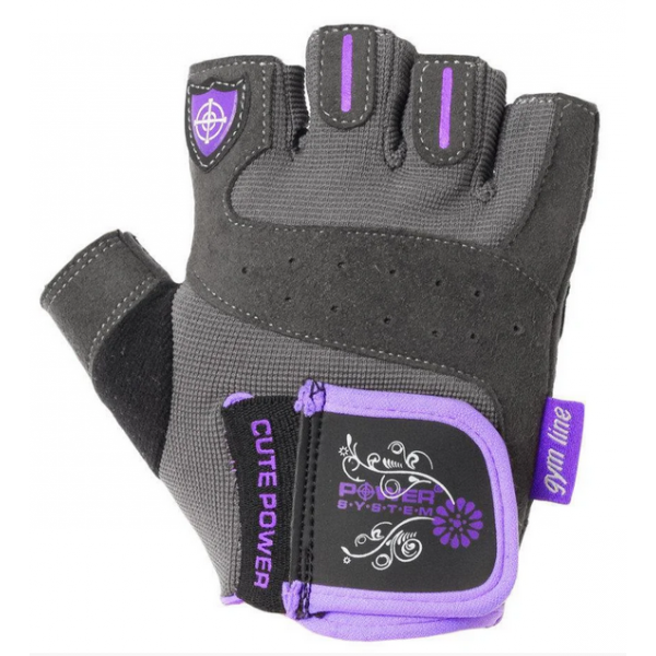 перчатки PS-2560 Purple черно-фиолетовые
