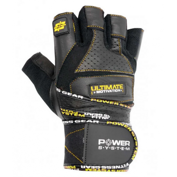 Перчатки для фитнеса и тяжелой атлетики PS-2810 S Black/Yellow