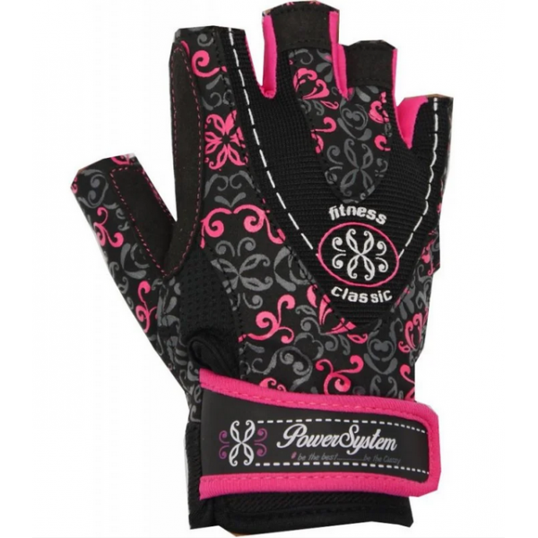 Перчатки для фитнеса и тяжелой атлетики PS-2910 M Black/Pink