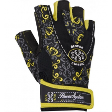Перчатки для фитнеса и тяжелой атлетики PS-2910 S Black/Yellow