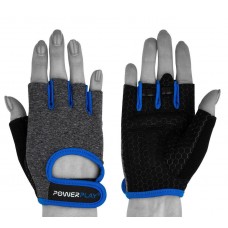 Перчатки для фитнеса PP-2935 женские S серо-синие