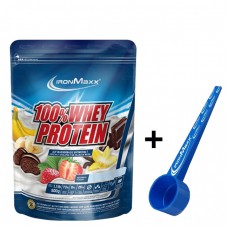 100% Whey Protein - 500 г+ IronMaxx Ложка - 25 мл (16 см)