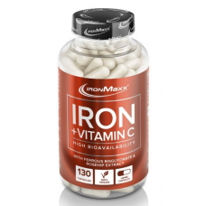 Iron + Vitamin C - 130 капс (банка)