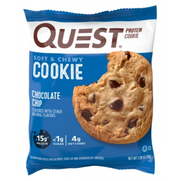 Quest Protein Cookie 50 г - chocolate chip 