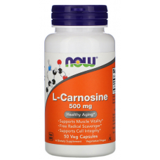 L-Carnosine, 500 мг - 50 веган капс 
