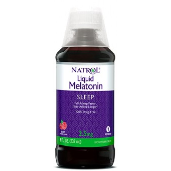 Melatonin Liquid Sleep Support, 2.5 mg жидкий  237 мл