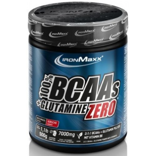 100% BCAAs + Glutamine Zero - 500 г (банка) - Вишня