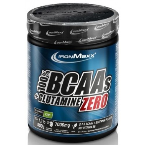 100% BCAAs + Glutamine Zero - 500 г (банка) - Киви