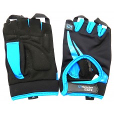 Перчатки для фитнеса - черный/синий - S