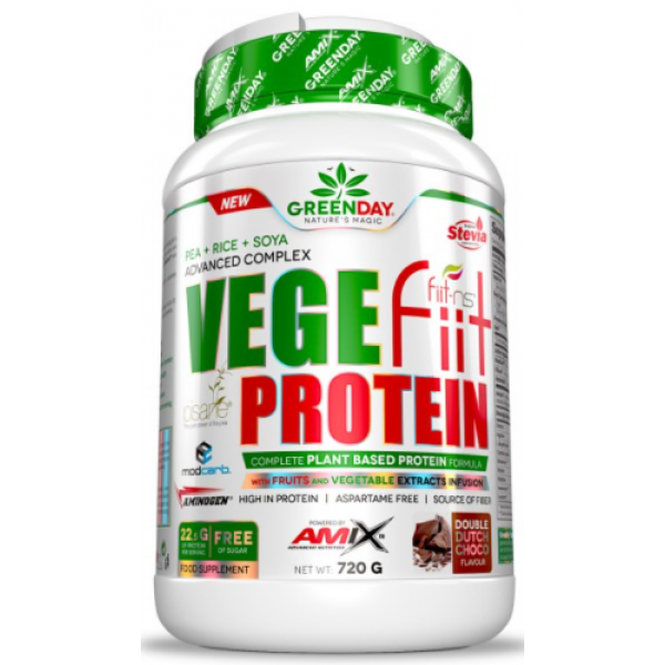 GreenDay Vege-Fiit Protein - 720 г - double chocolate