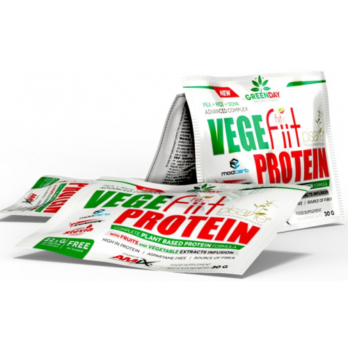 GreenDay Vege-Fiit Protein - 30г 1/20 - double chocolate