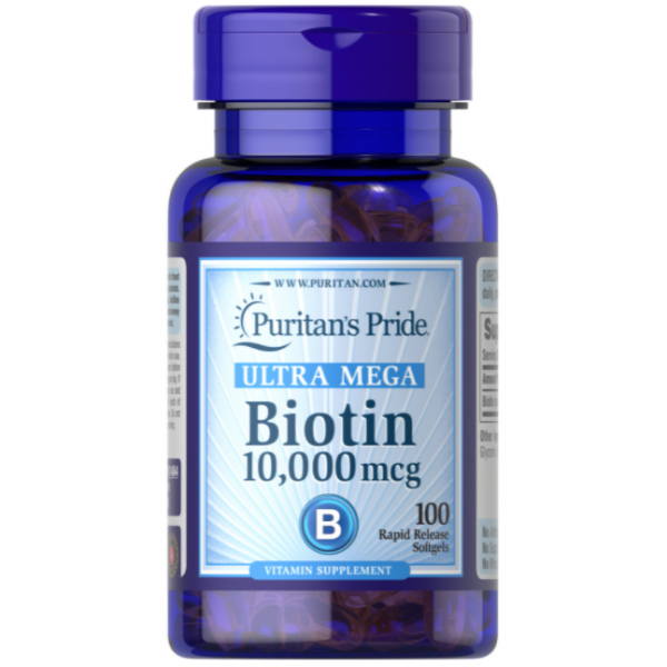 Biotin 10,000 mcg - 100 софтгель