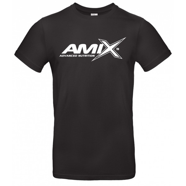 Футболка Amix - M – черная (белое лого) 
