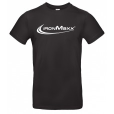 Футболка Ironmaxx - S – черная (белое лого) 
